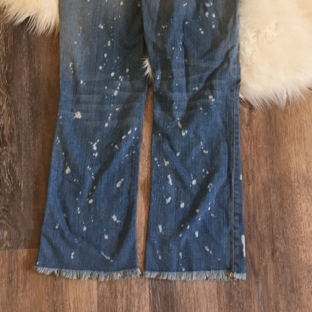 Free People Cropped Paint Splattered Denim - Picture 5 of 6